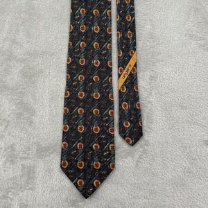 VTG 90s Emanuel Ungaro Paris Silk Tie Multicolor Abstract Geometric‎ 58" x 3.75"